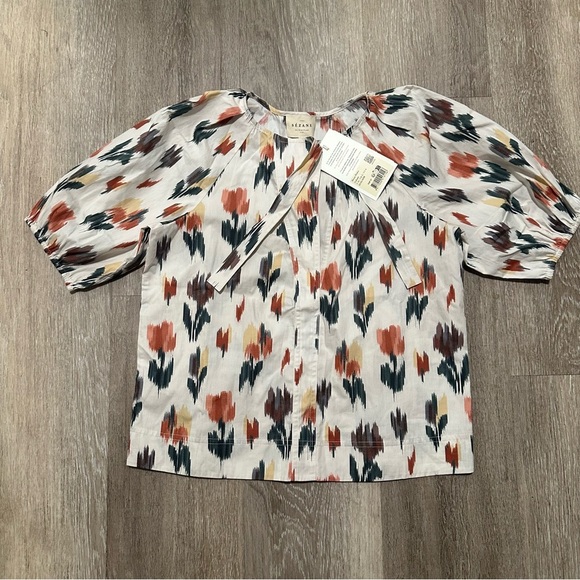 NWT SEZANE Florica Blouse Daliana Print US4 - Picture 2 of 7